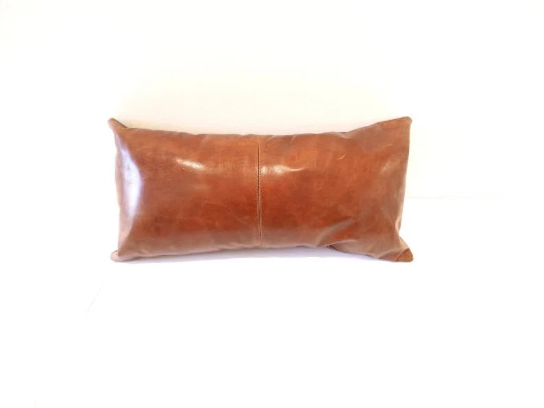 Leather Throw Pillow, Cushion and pillow cover for bedroom, Living room, Sofa, Custome made