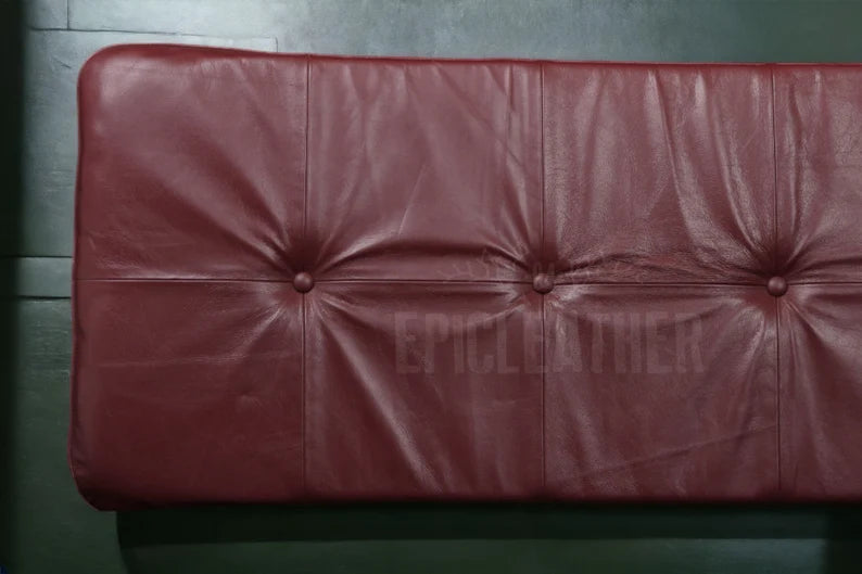 Customized Genuine Leather Headboard with insert, Headboard Cushion, Queen Size Headboard, Wall Hang Cushion, Hanging Leather Headboard